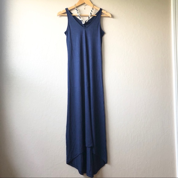 Old Navy V-Neck Sleeveless Navy Blue Maxi Dress XS - Picture 1 of 7